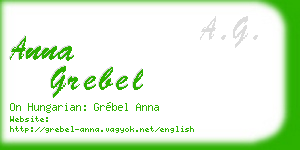 anna grebel business card
